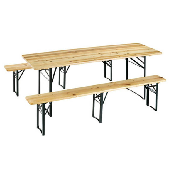 Borough Wharf Justen Rectangular 3 Person 220Cm Long Picnic Table